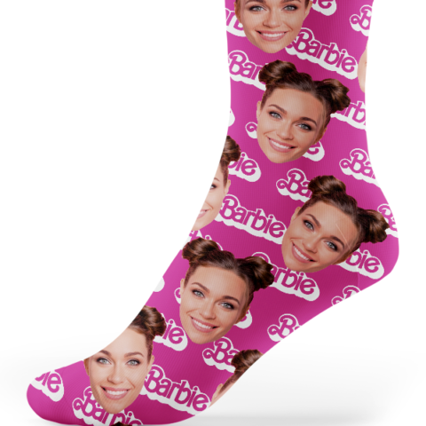 socks with photo barbie